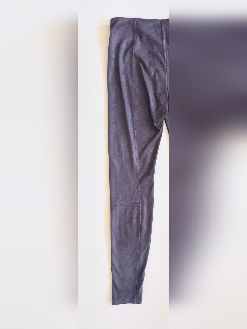 Lysse Charcoal Black Faux Suede Pull On Skinny Leg Pants Size Small - Picture 5 of 8